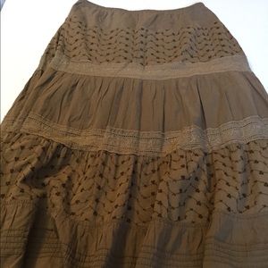 I.e. cotton brown peasants skirt